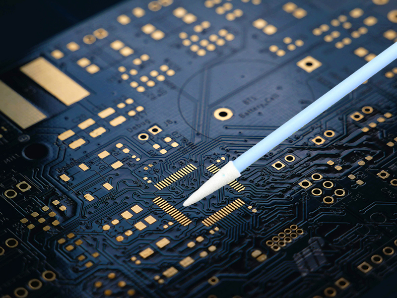 小小无尘净化工业棉签擦拭棒在电子制造与半导体等